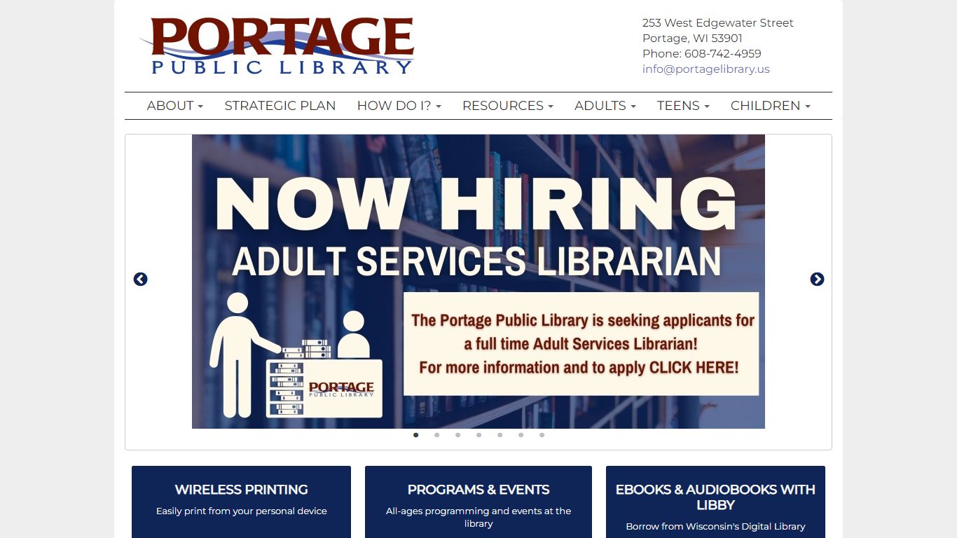 Home | Portage Public Library